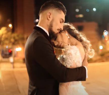 Priscila Minuzzo and Alex Telles on their big day in 2018.